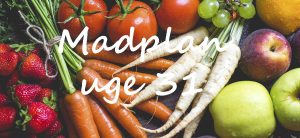Madplan uge 31