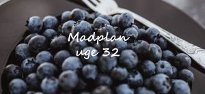 Madplan uge 32