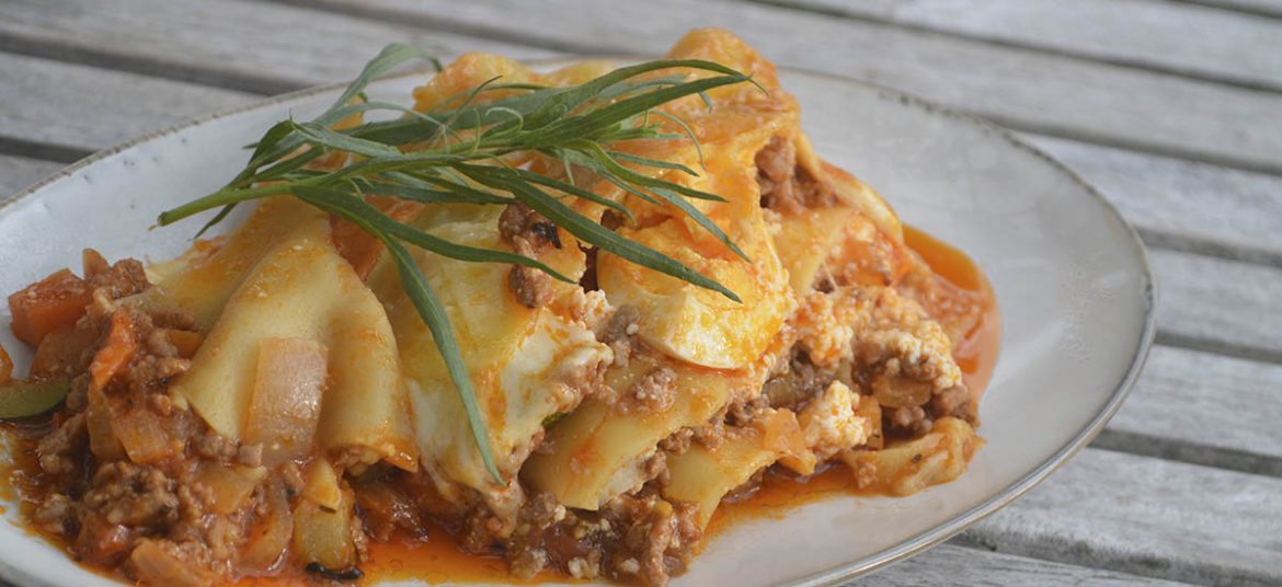 Napolitansk inspireret lasagne