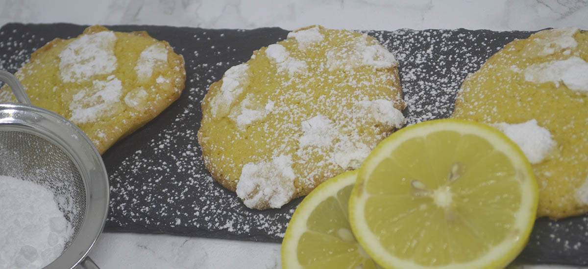 Citron crinkle cookies