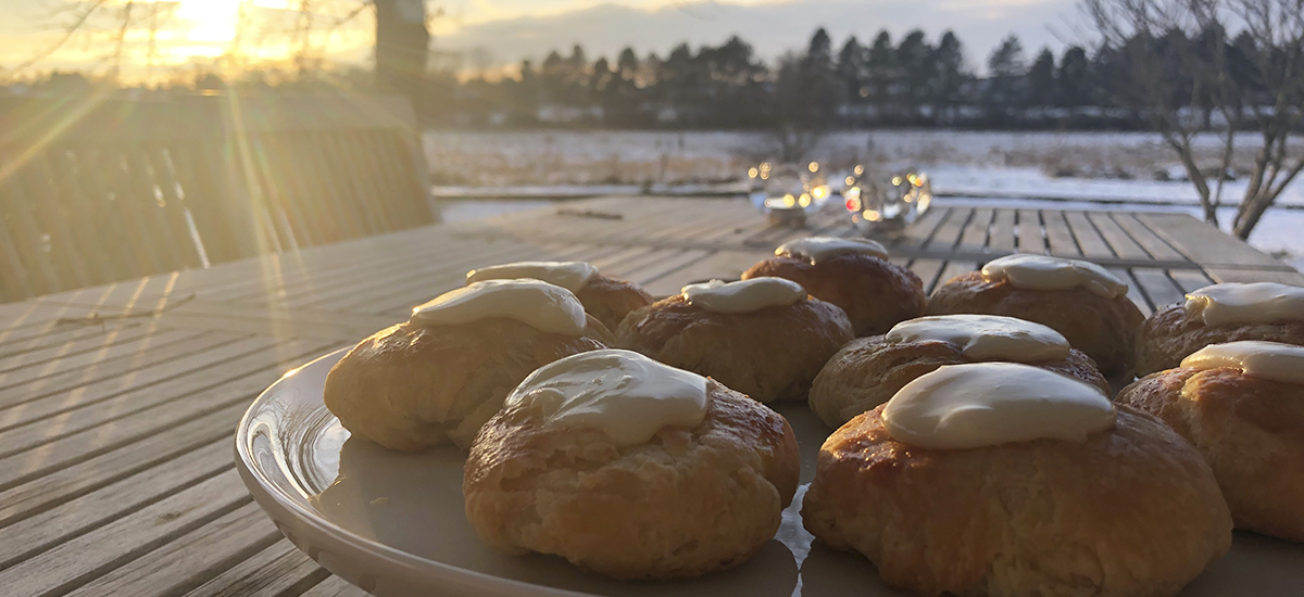 Fastelavnsboller med appelsin og marcipan 1